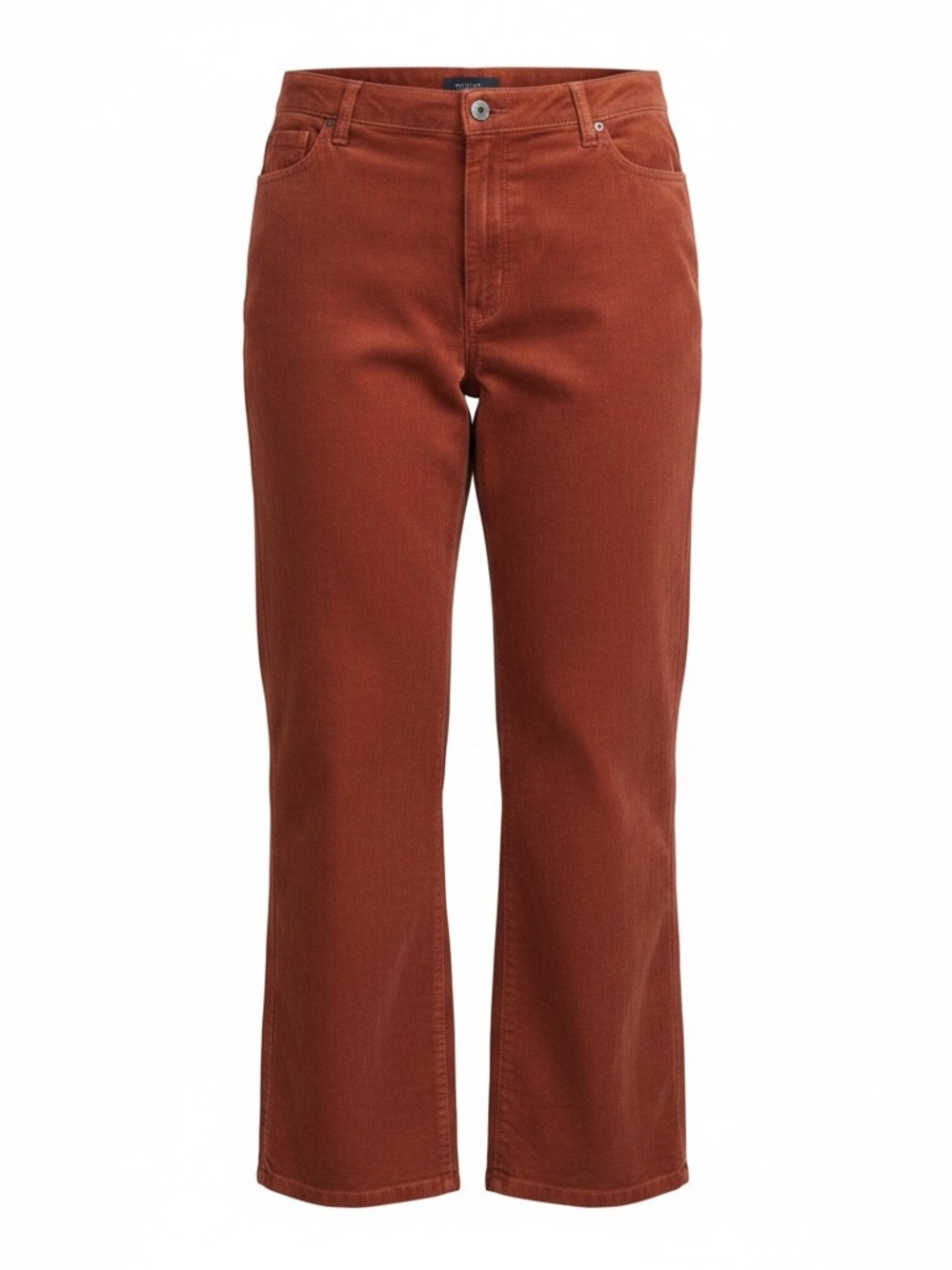Talbots Straight-Leg Pants in Rust Brown